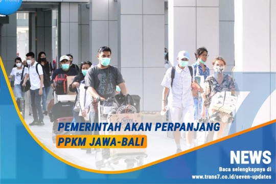 Pemerintah Akan Perpanjang PPKM Jawa Bali