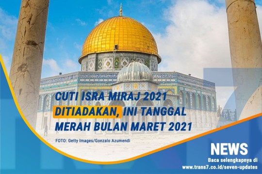 Pemerintah Mentiadakan Cuti Isra Miraj 2021