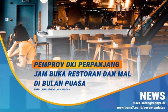 Pemprov DKI Perpanjang Jam Buka Restoran Dan Mal Di Bulan Puasa