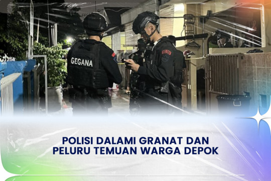 Polisi Dalami Granat Dan Peluru Temuan Warga Depok