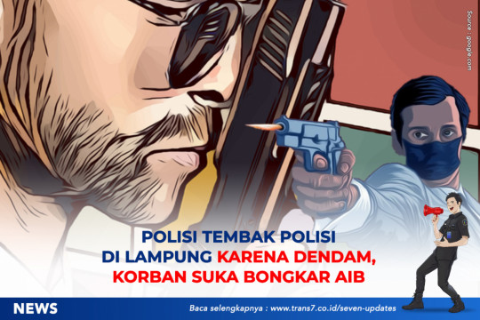 Polisi Tembak Polisi Di Lampung Karena Dendam, Korban Suka Bongkar Aib