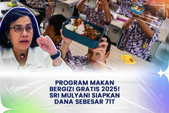 Program Makan Bergizi Gratis 2025! Sri Mulyani Siapkan Dana Sebesar 71 T