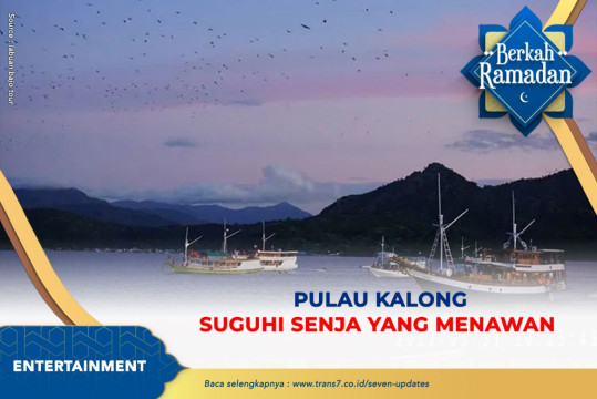 Pulau Kalong Suguhi Senja Yang Menawan