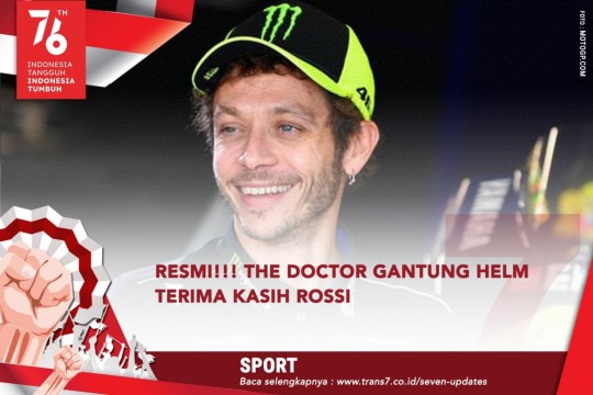 Resmi!!! The Doctor Gantung Helm. Terima Kasih Rossi