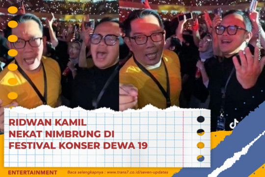 Ridwan Kamil Nekat Nimbrung Di Festival Konser Dewa 19