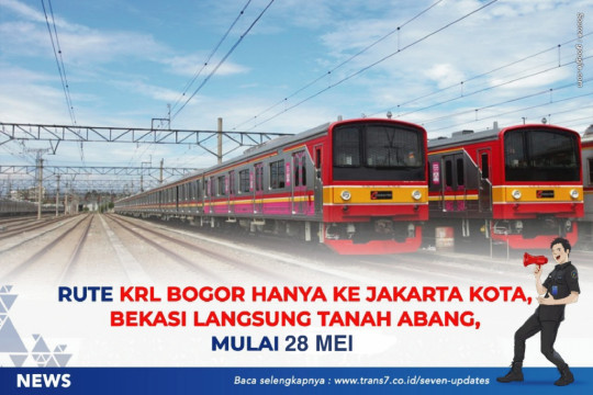 Rute KRL Bogor Hanya ke Jakarta Kota, Bekasi Langsung Tanah Abang, Mulai 28 Mei!
