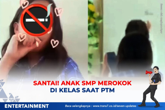 Santai! Anak SMP Merokok Di Kelas Saat PTM