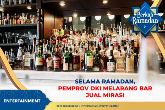 Selama Ramadan, Pemprov DKI Melarang Bar Menjual Miras