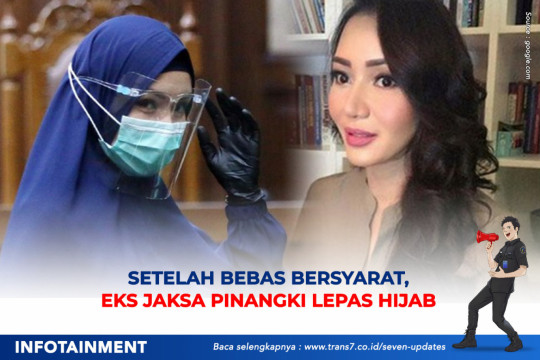 Setelah Bebas Bersyarat, Eks Jaksa Pinangki Lepas Hijab