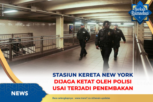 Stasiun Kereta New York Dijaga Ketat Oleh Polisi Usai Terjadi Penembakan