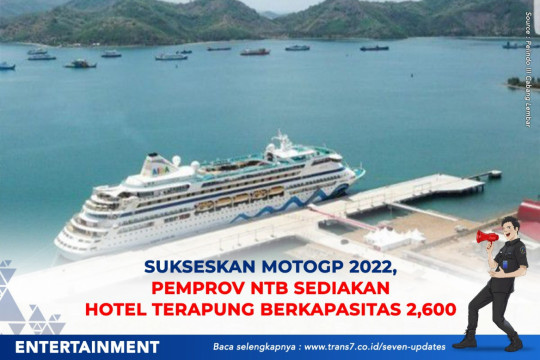 Sukseskan MotoGP 2022, Pemprov NTB Sediakan Hotel Terapung Berkapasitas 2,600