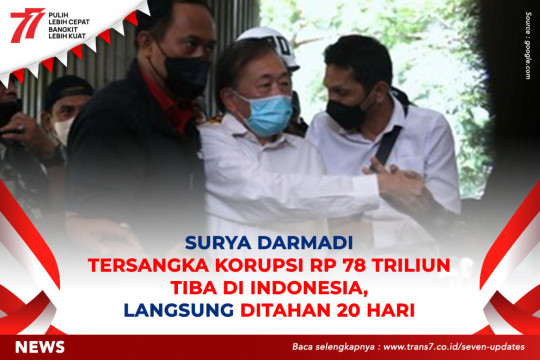 Surya Darmadi Tersangka Korupsi Rp 78 Triliun Tiba Di Indonesia, Langsung Ditahan 20 Hari