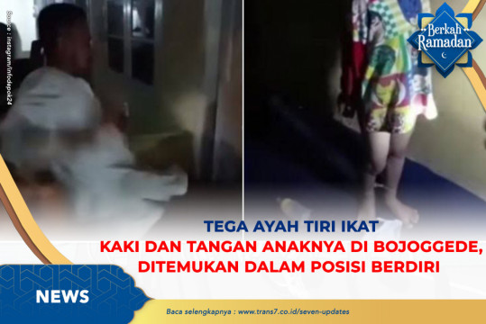 Tega Ayah Tiri Ikat Kaki Dan Tangan Anaknya Di Bojonggede, Ditemukan Dalam Posisi Berdiri