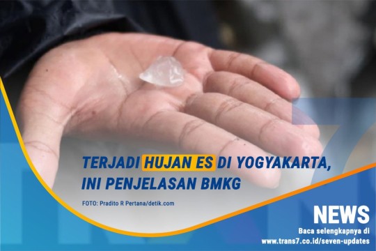 Terjadi Hujan Es Di Yogyakarta, Ini Penjelasan BMKG