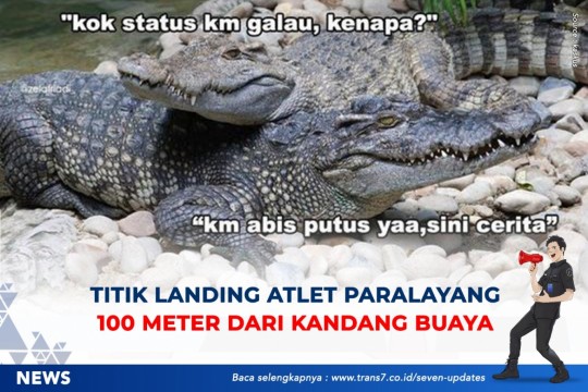 Titik Landing Atlet Paralayang 100 Meter Dari Kandang Buaya