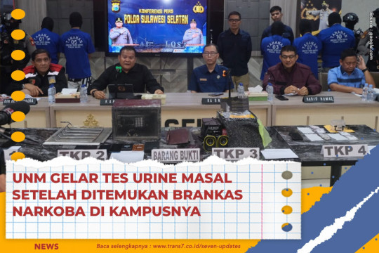 UNM Gelar Tes Urine Masal Setelah Ditemukan Brankas Narkoba Di Kampusnya