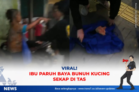 Viral! Ibu Paruh Baya Bunuh Kucing Sekap Di Tas