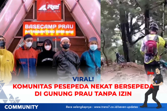 Viral! Komunitas Pesepeda Nekat Bersepeda Di Gunung Prau Tanpa Izin