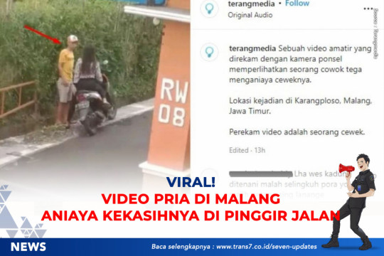 Viral Video Pria Di Malang Aniaya Kekasihnya Di Pinggir Jalan