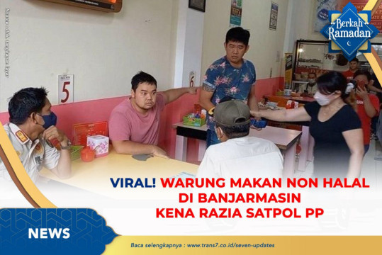 Viral Warung Makan Non Halal Di Banjarmasin Kena Razia Satpol PP