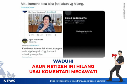 Waduh! Akun Netizen Ini Hilang Usai Komentari Megawati