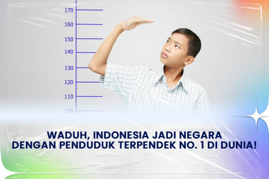 Waduh, Indonesia Jadi Negara Dengan Penduduk Terpendek No. 1 Di Dunia!