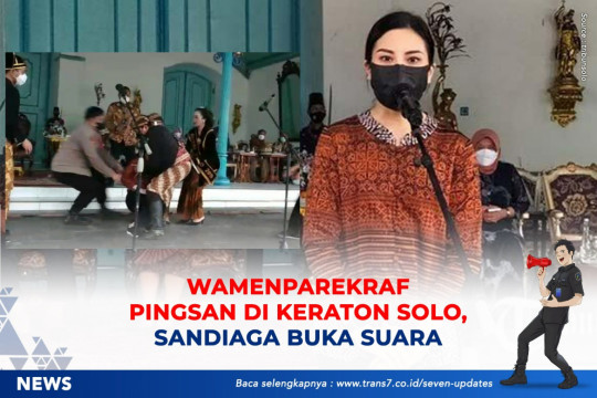 Wamenparekraf Pingsan Di Keraton Solo, Sandiaga Buka Suara