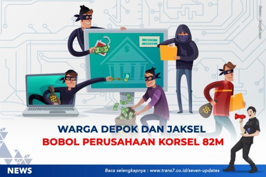 Warga Depok Dan Jaksel Bobol Perusahaan Korsel Rp82 M