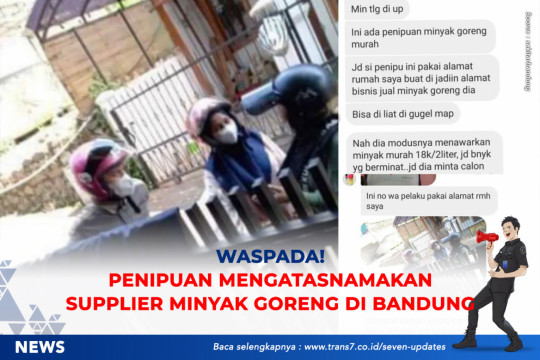 Waspada! Penipuan Mengatasnamakan Supplier Minyak Goreng Di Bandung