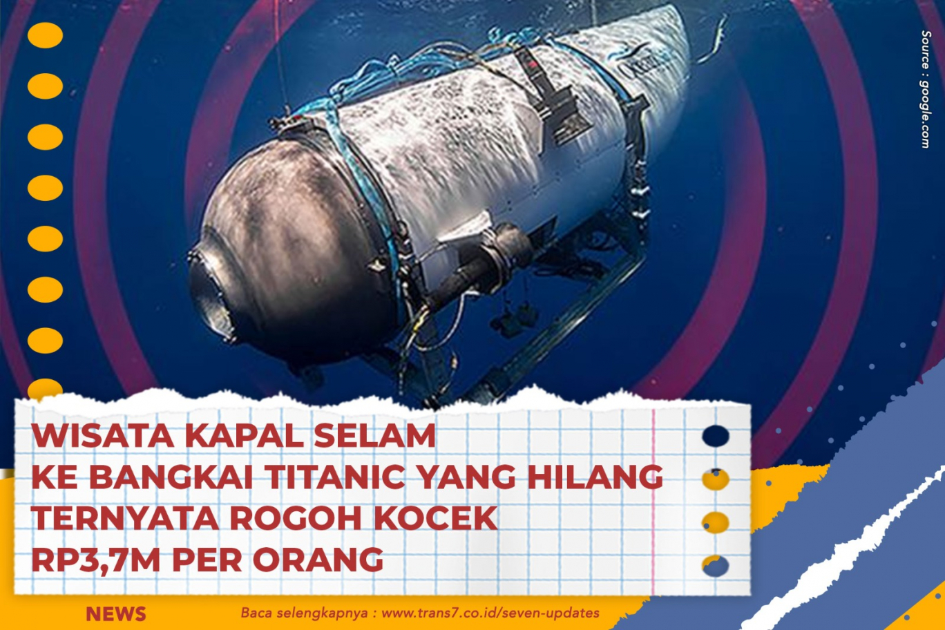 Trans7 Wisata Kapal Selam Ke Bangkai Titanic Yang Hilang Ternyata