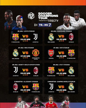 Soccer Champions Tour 2023 Ada Di TRANS7!